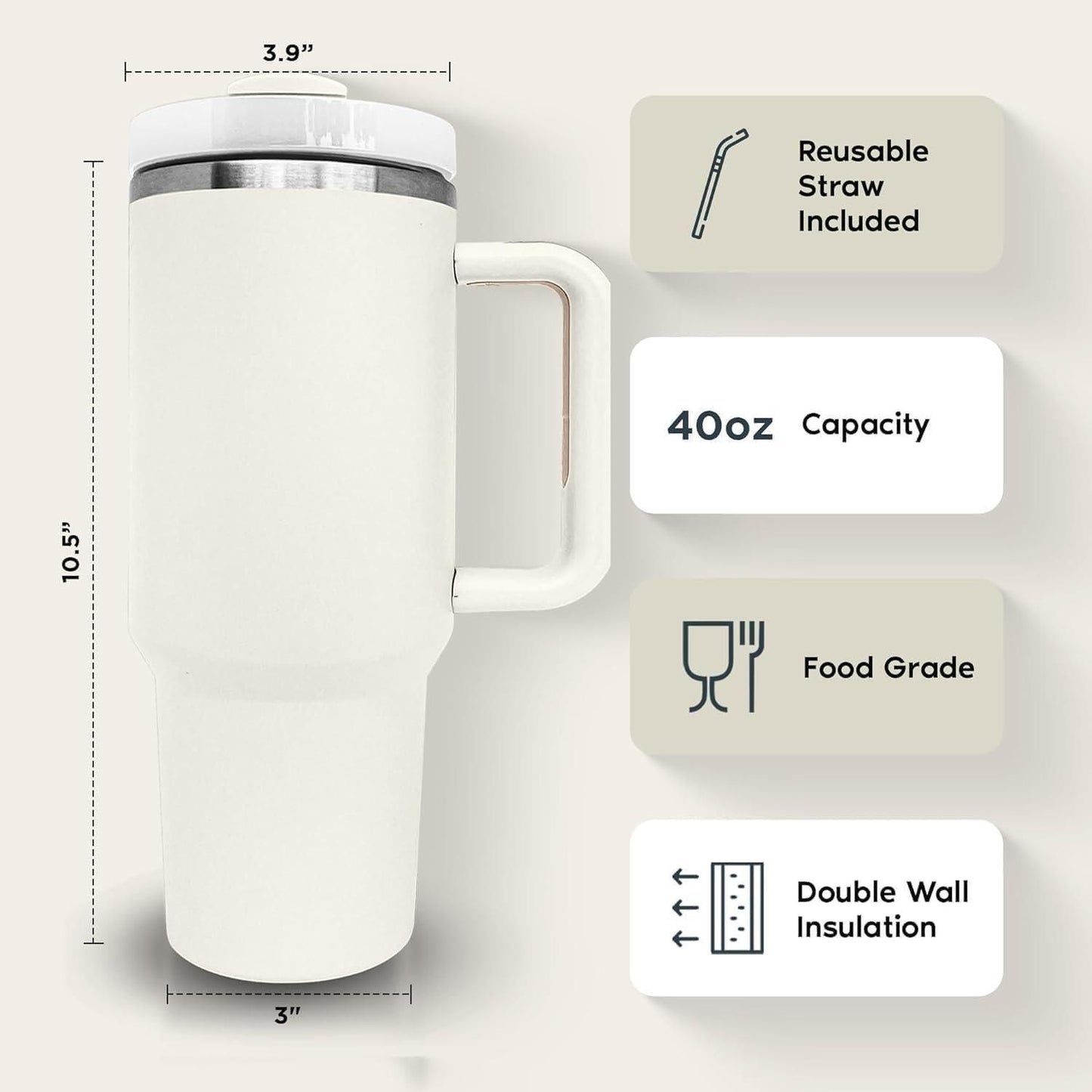 Premium 1.2L Stainless Steel Tumbler – Insulated, Stylish & Versatile